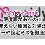 ペイディApple限度額があるのに使えない原因と対処法|エラーや設定ミスを徹底解説